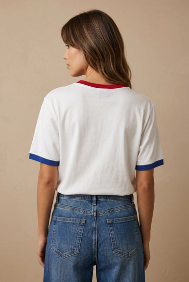 T Shirt Austin Blanc/Rouge BLANC/ROUGE