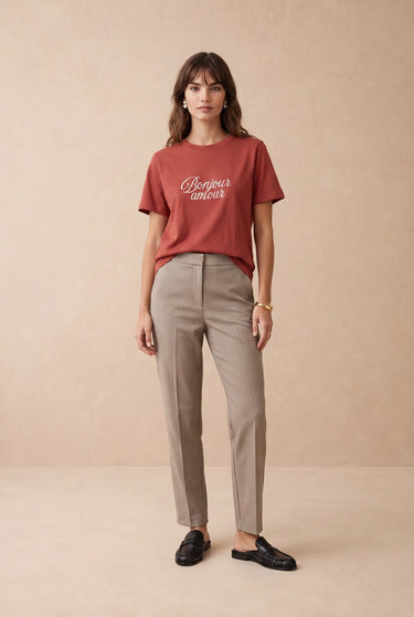 T Shirt Bonjour Blush BLUSH