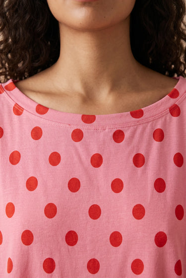 T Shirt Caudan Rose Pois ROSE POIS
