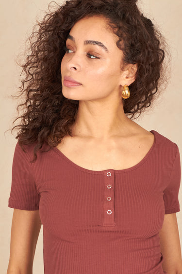 T Shirt Clemence Brique BRIQUE