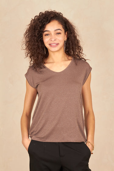 T Shirt Helene Choco/Lurex CHOCO/LUREX