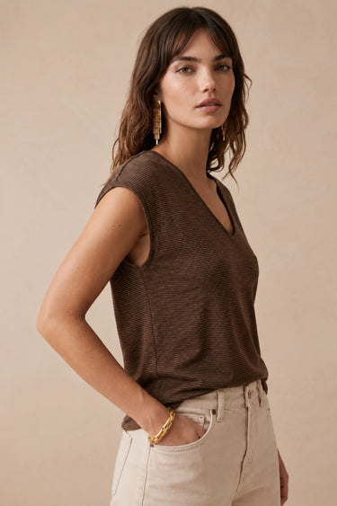 T Shirt Helene Choco/Lurex CHOCO/LUREX