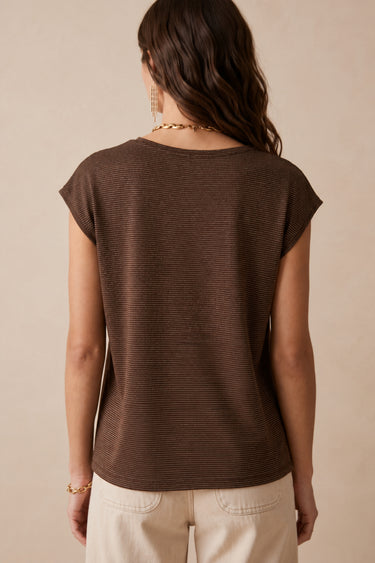 T Shirt Helene Choco/Lurex CHOCO/LUREX