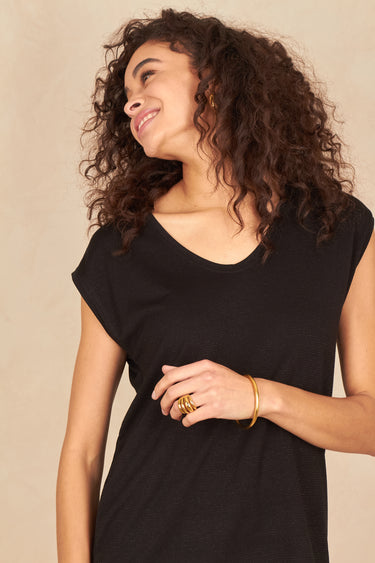 T Shirt Helene Noir/Lurex NOIR/LUREX
