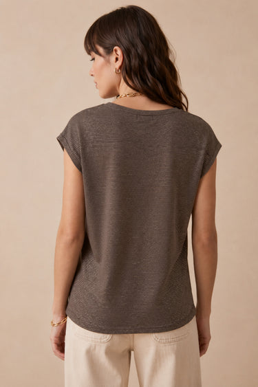 T Shirt Helene Taupe/Lurex TAUPE/LUREX