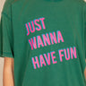 T Shirt Just Vert VERT