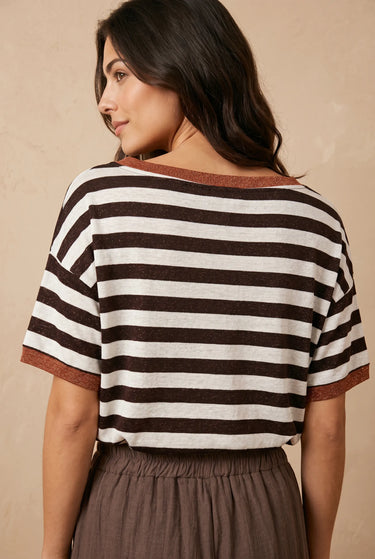 T Shirt Nice Choco/Beige CHOCO/BEIGE