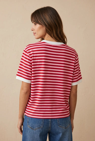 T Shirt Rafael Raye Rouge RAYE ROUGE