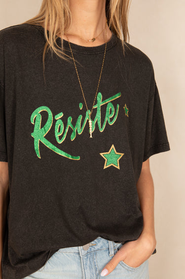 T Shirt Resiste Noir NOIR
