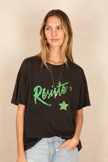 T Shirt Resiste Noir NOIR