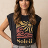 T Shirt Soleil Noir NOIR
