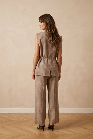 Veste Jaures Beige Raye BEIGE RAYE