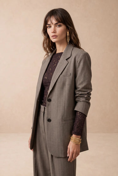 Veste Sarah Taupe Raye TAUPE RAYE