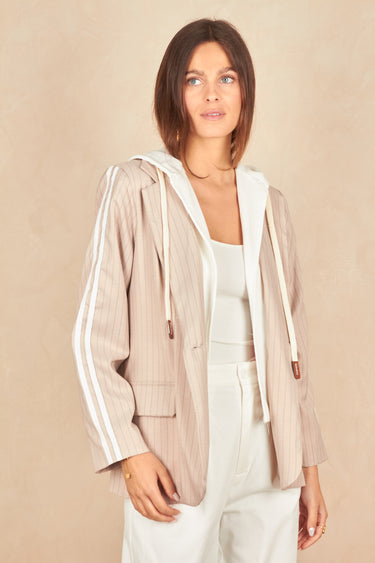 Veste Segolene Beige Raye BEIGE RAYE
